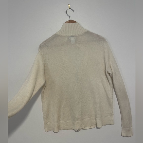 BFA Classics Size L Cream Zip Up Cardigan - Picture 3 of 10